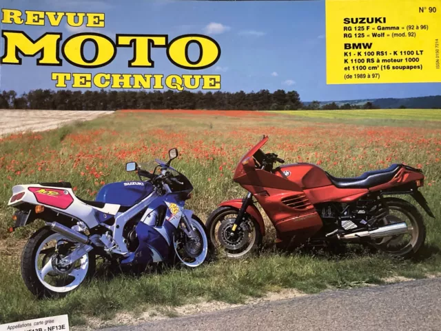 revue technique 90 Suzuki RG 125 F Gamma Wolf - BMW K1- K 100 RS1- K 1100 LT RS