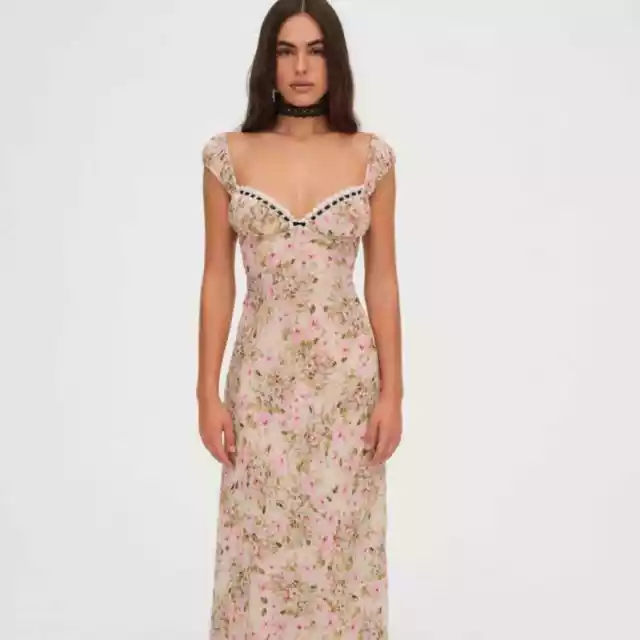 FOR LOVE & LEMONS Emmaline Floral Maxi Dress (size M) NWT