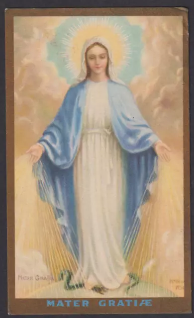 santino antico de la Madonna Milagrosa estampa image pieuse holy card