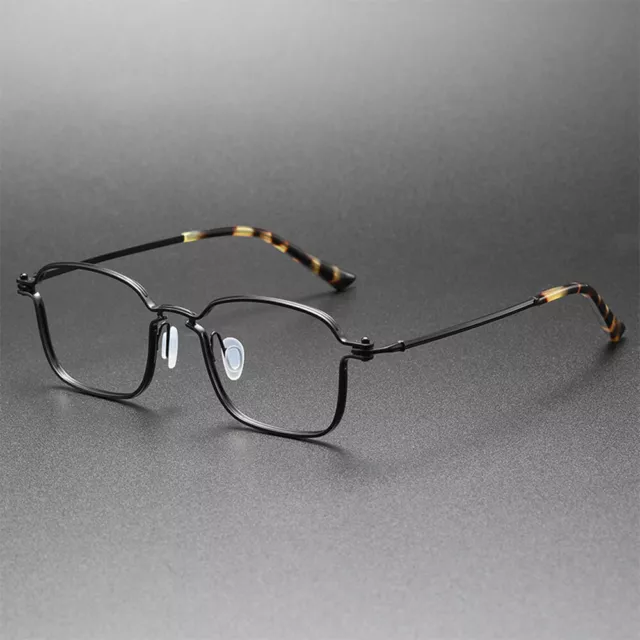 Designer 49mm Titanium Reading Glasses Rectangle Eyeglasses Readers 0.5 ~ 6.0 D