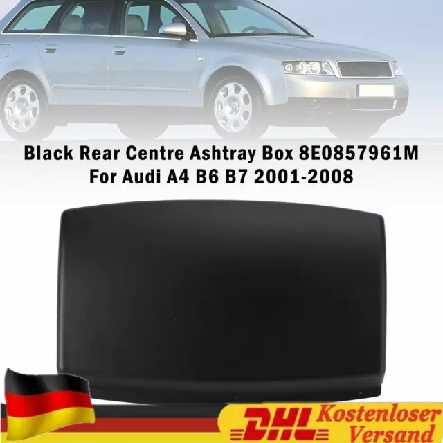 Schwarz Hinten Mitte Aschenbecher Kasten 8E0857961M Für Audi A4 B6 B7 2001-2008