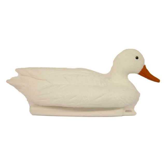 ENTE WEISS Tierfigur Teichfiguren schwimmend aus Kunststoff Duck