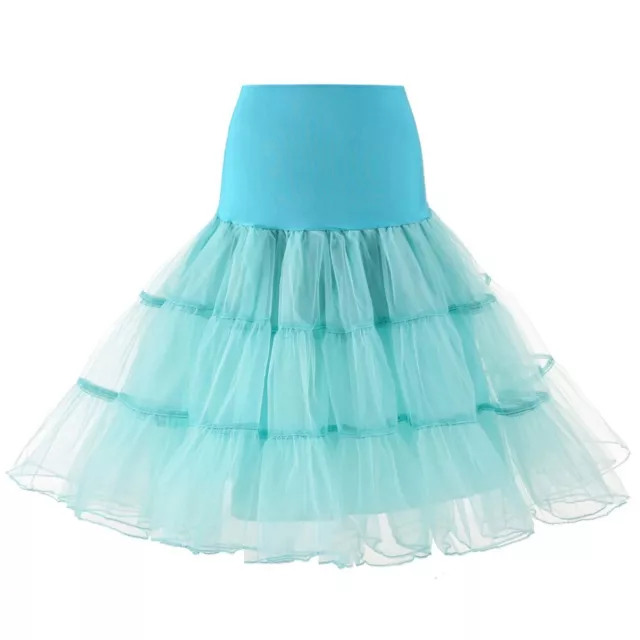 Mint color Swing Skirts Tutu Underskirt Petticoat Wedding Rockabilly Fancy Dress