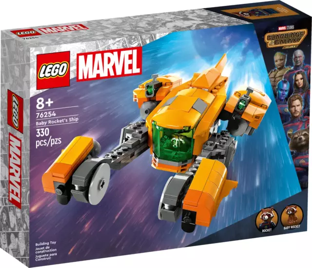 Astronave Di Baby Rocket Lego Marvel Guardiani Della Galassia 76254