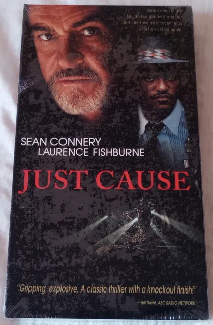Just Cause Factory Sealed VHS With Warner Home Video Watermark 1995 Sean Connery