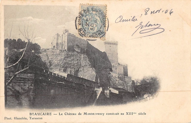 Cpa 30 Beaucaire Le Chateau De Montmorency