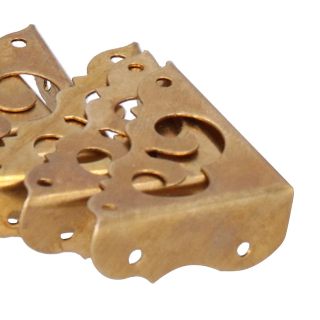 Juego de 8 protectores de esquina de caja antiguo protector de esquina lateral corto para caja BG