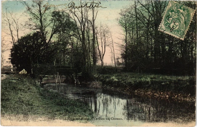 CPA AK Villiers s Marne Le Parc du Chateau FRANCE (1282910)