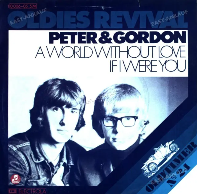 Peter & Gordon - A World Without Love/ If I Were You 7in (VG/VG) .