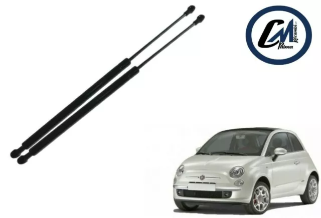 Coppia Molle A Gas Pistoncini Cofano Posteriore Fiat 500 07-