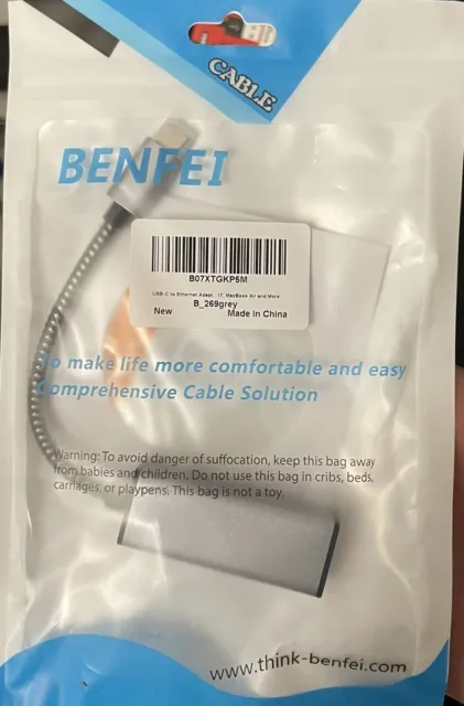 BENFEI Ethernet Adapter, USB 3.0 to RJ45 1000Mbps Gigabit LAN Adapter...