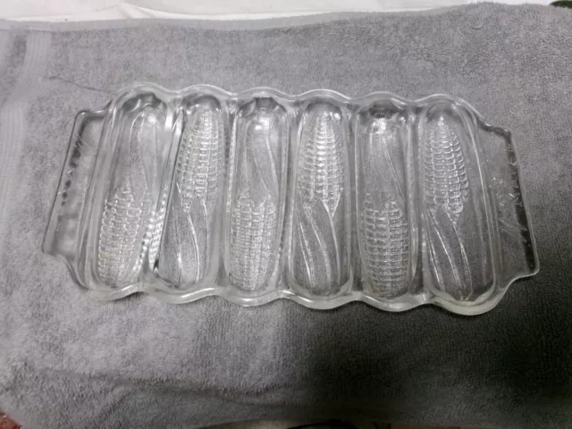 Vintage Miracle Maize Glass Baking Dish, 6 Corn Shaped Molds, Muffin Pan,  Exc.