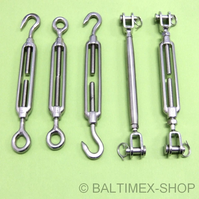 Holibanna Drahtseilspanner Set - 3 Stück Stahl-Spanner Für Zaun & Garten | Rostfrei & Langlebig