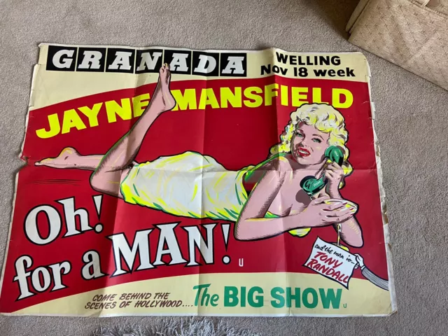 Large Cinema/theatre  Poster Jane Mansfield