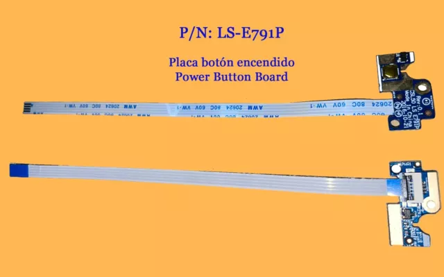 Placa Del Botón De Encendido Para Portátil Hp 15-A / Hp 250 G6 / Hp 255 G6