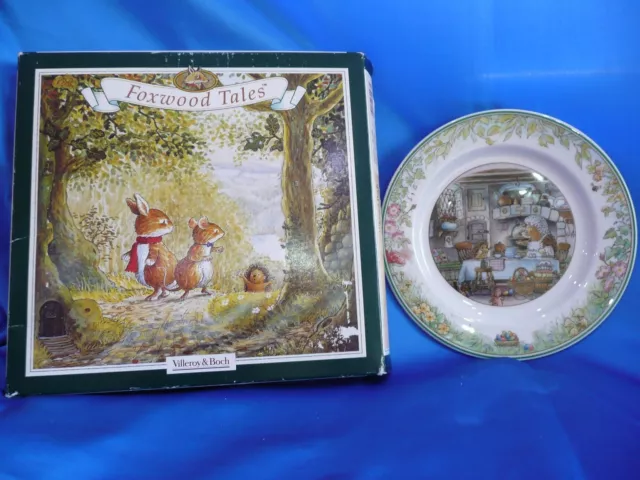 Rare Villeroy & Boch Foxwood Tales Plate Spring Easter  17Cms Unused In Box