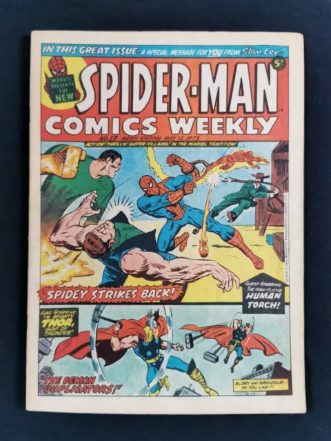 Spider-man Comics Weekly No. 13 1973 - - Classic Marvel Comics (also THOR)