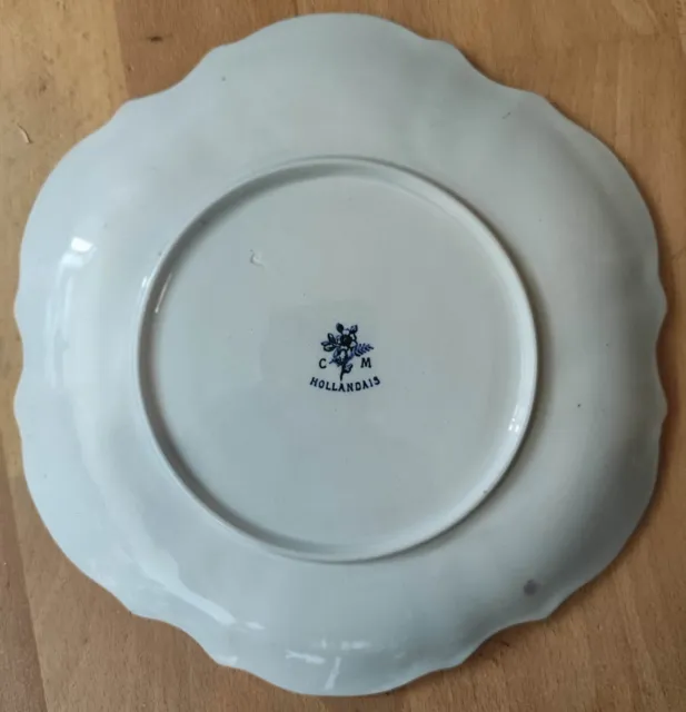 PORNIC le château **  sur une ASSIETTE Creil Montereau , deco souvenir 44 Retz 3