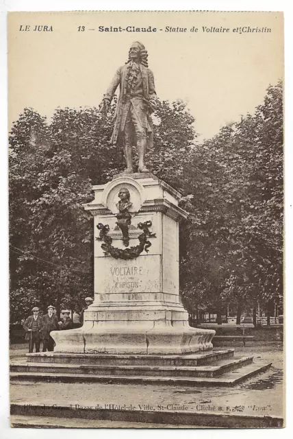CPA " SAINT CLAUDE - Statue de Voltaire