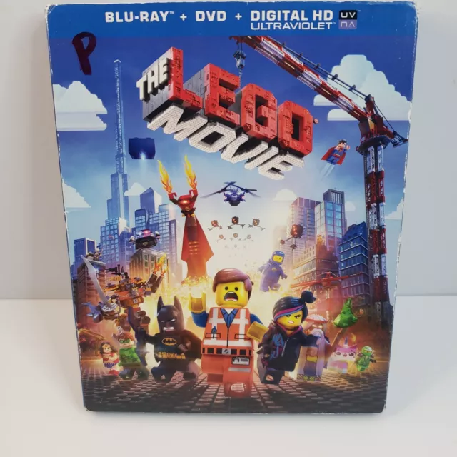 The LEGO Movie (Blu-Ray/DVD, 2014, 2-Disc Set, No Digital Copy) Slip Cover