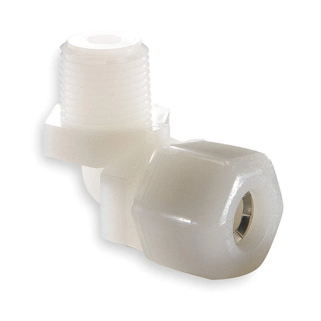 PARKER N8ME6 Elbow, 90,Nylon,CompxM,1/2Inx3/8In