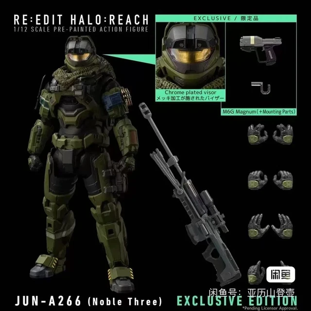 HALO ACTION FIGURE Re:Edit Halo Reach Jun A266 Noble Three EUR 46