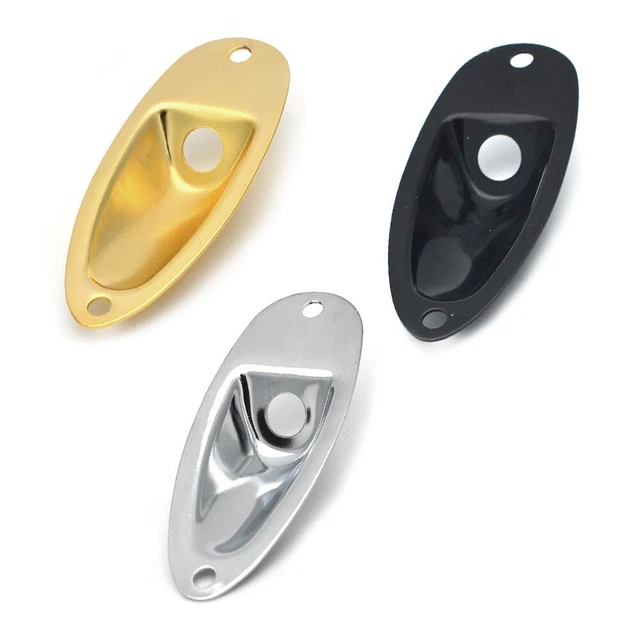 Plaque jack de guitare en forme de bateau pour guitares Fender Strat Gold prise