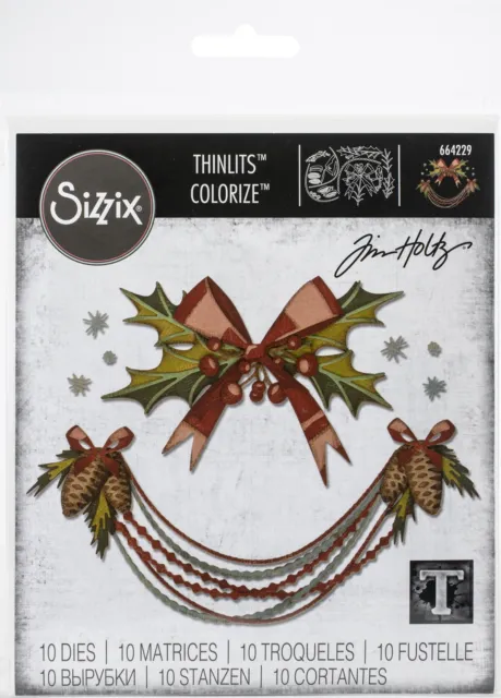 Sizzix Thinlits Schablonen Von Tim Holtz 10 / Pkg-Deck Die Hallen, Colorize