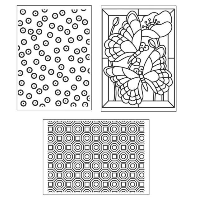 Prägeschablone C6 Hintergrund Mosaik Embossing Folder Darice 8384-8400