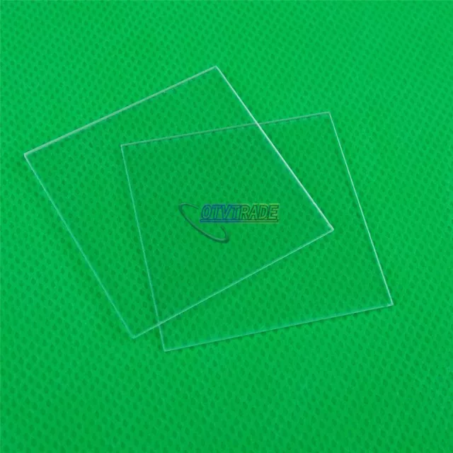 New 5pcs Fused Silica Quartz Glass Sheet 37*37*1mm JGS1 Double Sided Polishing