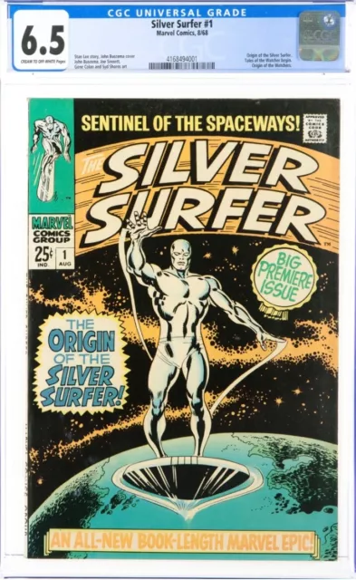 Silver Surfer #1 Cgc 6.5 / Origin Of Silver Surfer Marvel 1968