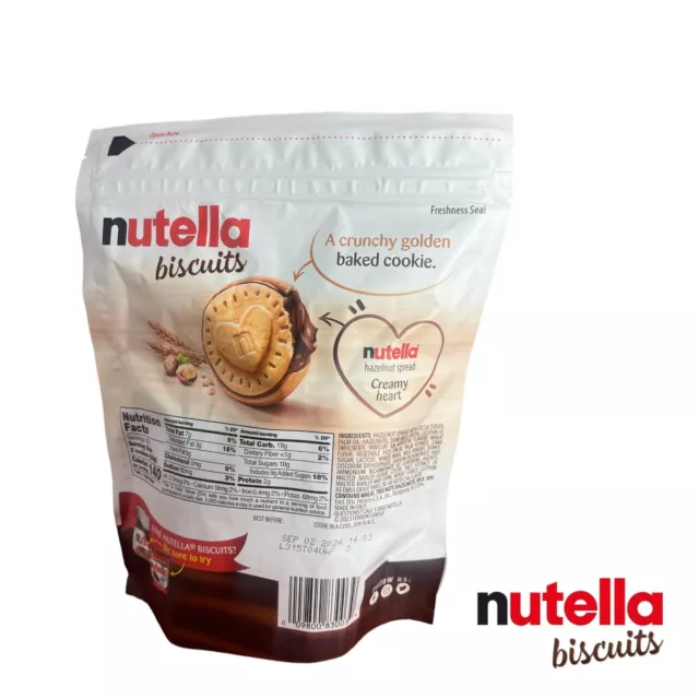 Nutella Biscuits Cookies filled with Nutella Hazelnut Spread, 9.7 OZ (3 pack) 3