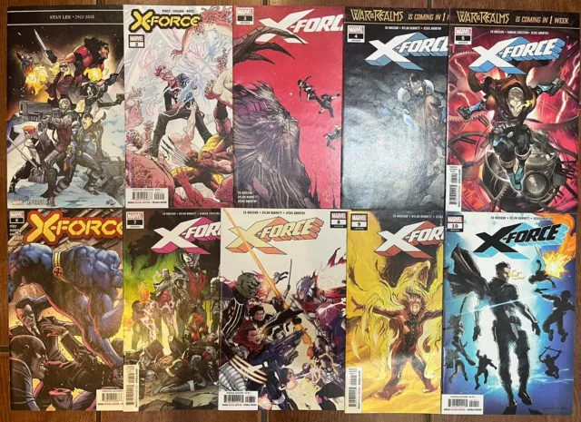 Marvel Comics X-Force #1 - 10 2018 - 19 Vol.5 Full Complete Set Series Nm