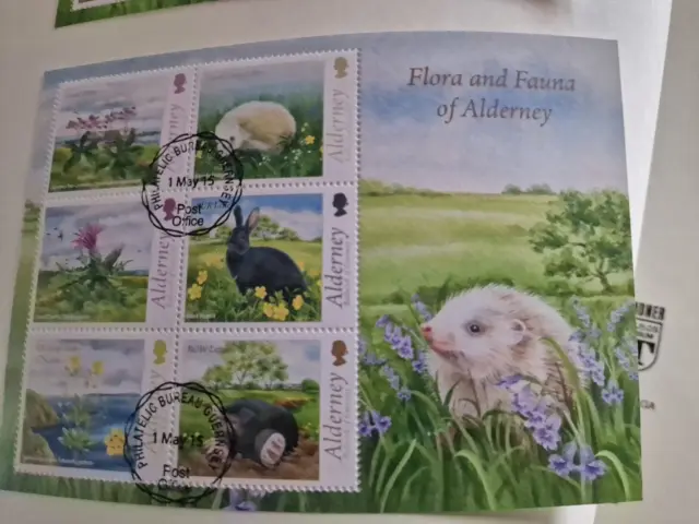 Alderney 2015 Sg Msa551 Flora And Fauna Used