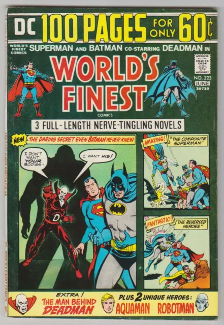 M0626: World’s Finest, #223, Vol 1, VF/NM Condition