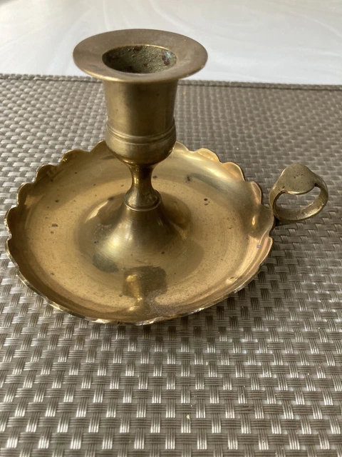 Vintage Brass Wee Willie Winkie Candlestick Holder