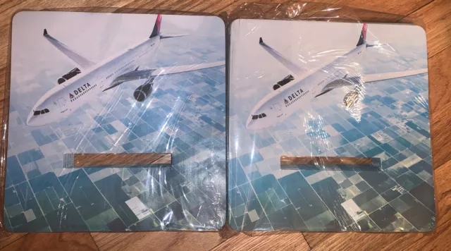 Remolques de bandeja 1/3 de Delta Airlines. 9"" X 9""." Paquete de 400 revestimientos lote de 2