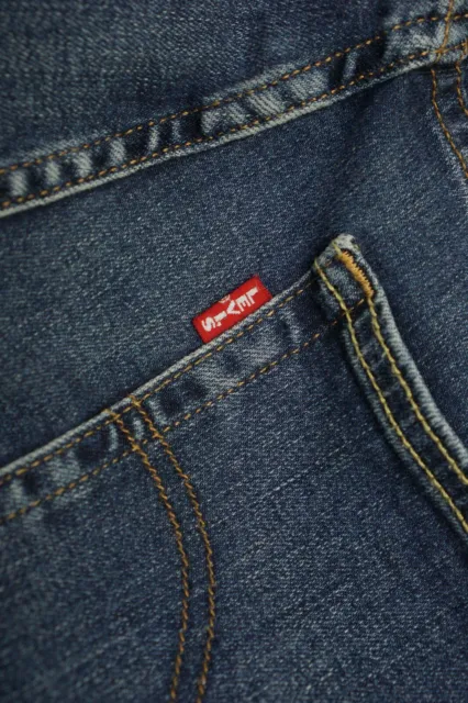 MEN LEVI STRAUSS & Co Jeans Cotton High Rise Straight Blue Size W33 L27 ...