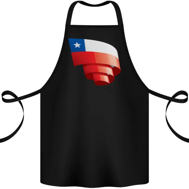 Gelockt Chile Flagge Chilenischer Tag Fußball Baumwolle Schürze 100% Bio