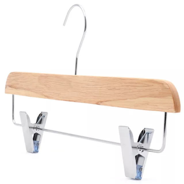 Slimline Wooden Skirt Trouser Hanger, Eco-Friendly FSC® Sustainable Rubber Wood