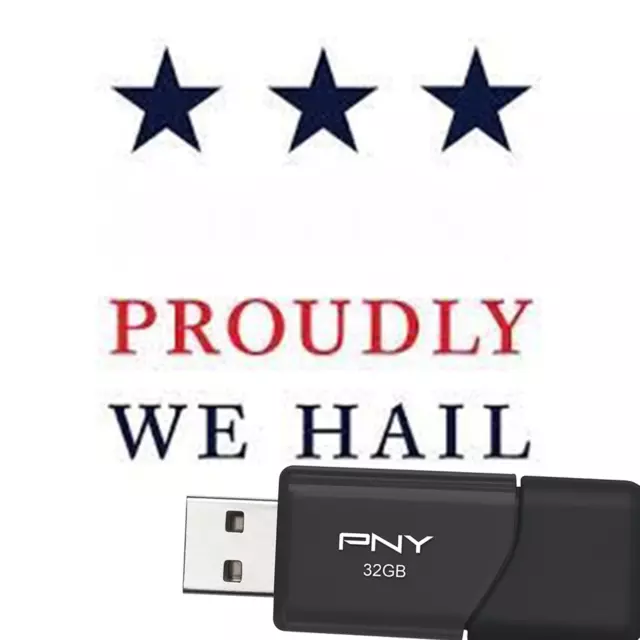 Proudly We Hail (479 Episodes) Old Time Radio on 32GB USB