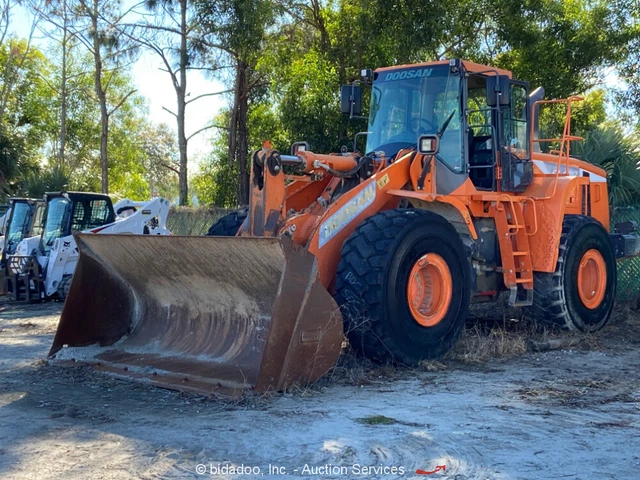 2016 Doosan DL420-5 5 Yard Front End Wheel Loader Tractor Cab A/C -Parts/Repair
