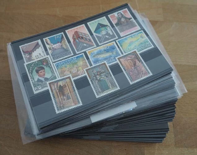 1987 Liechtenstein; 30 komplette Jahrgänge, postfrisch/MNH, ME 972,-