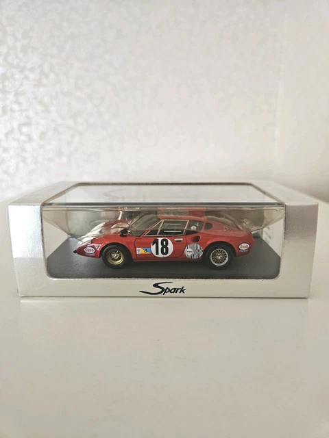 Miniature Spark Ligier JS2 Prototype Salon De Paris 1970, Rouge, 1/43