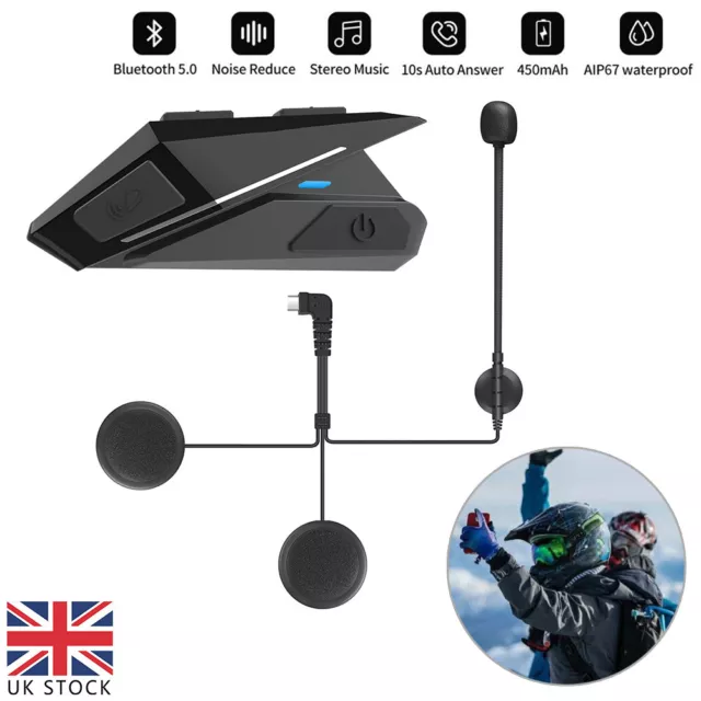 Wireless Bluetooth Earphone Motorbike Headphone FM GPS Motorcycle Helmet Headset