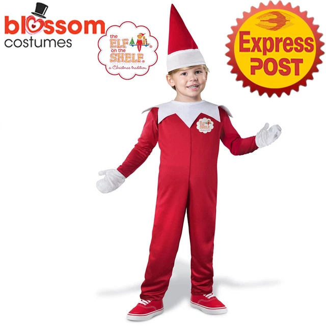 CK2402 The Elf On The Shelf Toddler Costume Christmas Xmas Fancy Dress Costume
