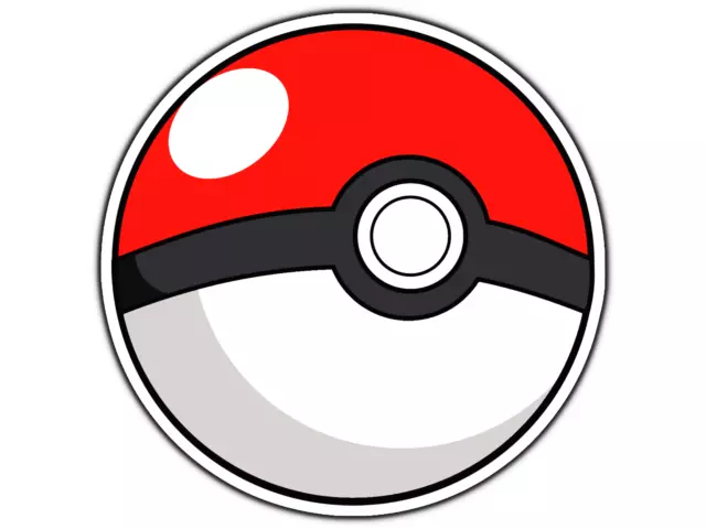 Poke Ball Sticker |  Water Resistant Vinyl Sticker