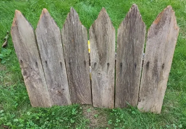 6 Very Weathered 24" Fence Pine Boards Planks  Reclaimed Old Fence Wood (d3) 2
