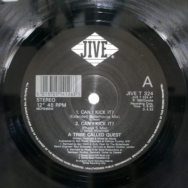 A TRIBE CALLED Quest Can I Kick It? Jive Jivet324 Uk Vinyl 12 £4.67