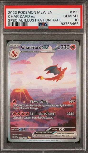 2023 Pokémon 151 Charizard ex Special Illustration Rare SAR #199 PSA 10 GEM MINT